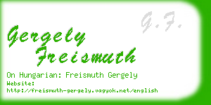 gergely freismuth business card